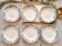 6 soup plates, iron earth, Longchamp, mid-20th century