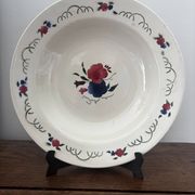 Set of two antique deep plates HBCM Montereau Villefranche.