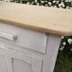 Low parisian style white and lila wooden tray