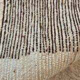 Wool Berber-style rug with geometric patterns