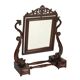 Small antique psyché mirror in mahogany and poplar, Italy, 19th century.
