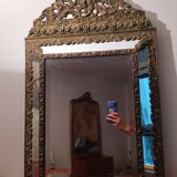 Repelled brass pareclose mirror