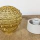 Vintage White Porcelain Ceiling Light, 1970s