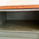 Storage furniture in steel and wood