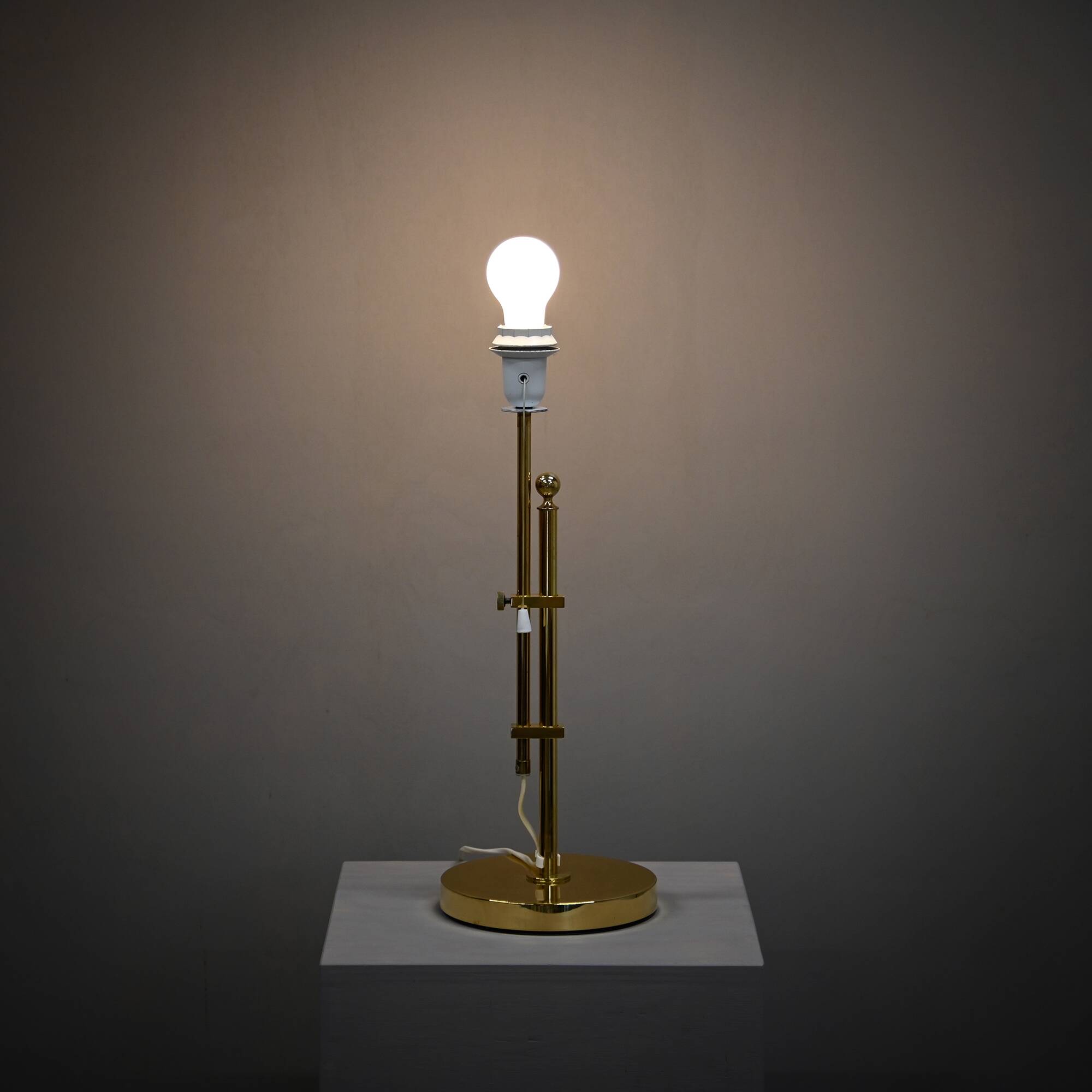 Brass Table Lamp B-131 adjustable in height by Bergboms, Sweden 1960s