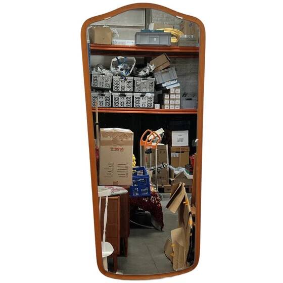 Vintage Rectangular Mirror, Teak, Sweden 1960's