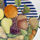 Set of 6 Gien plates “La Ronde des Fruits” – 22 cm – Original box