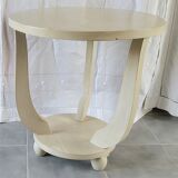 Patinated Art Deco pedestal table