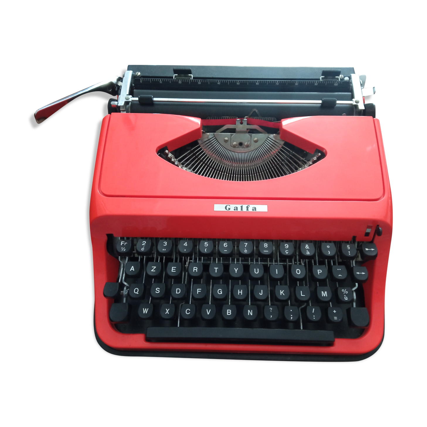 Typewriter Bright Orange Brand Galfa Selency