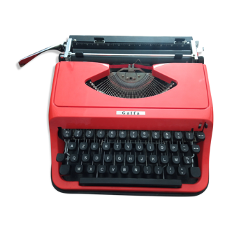 Typewriter bright orange brand galfa