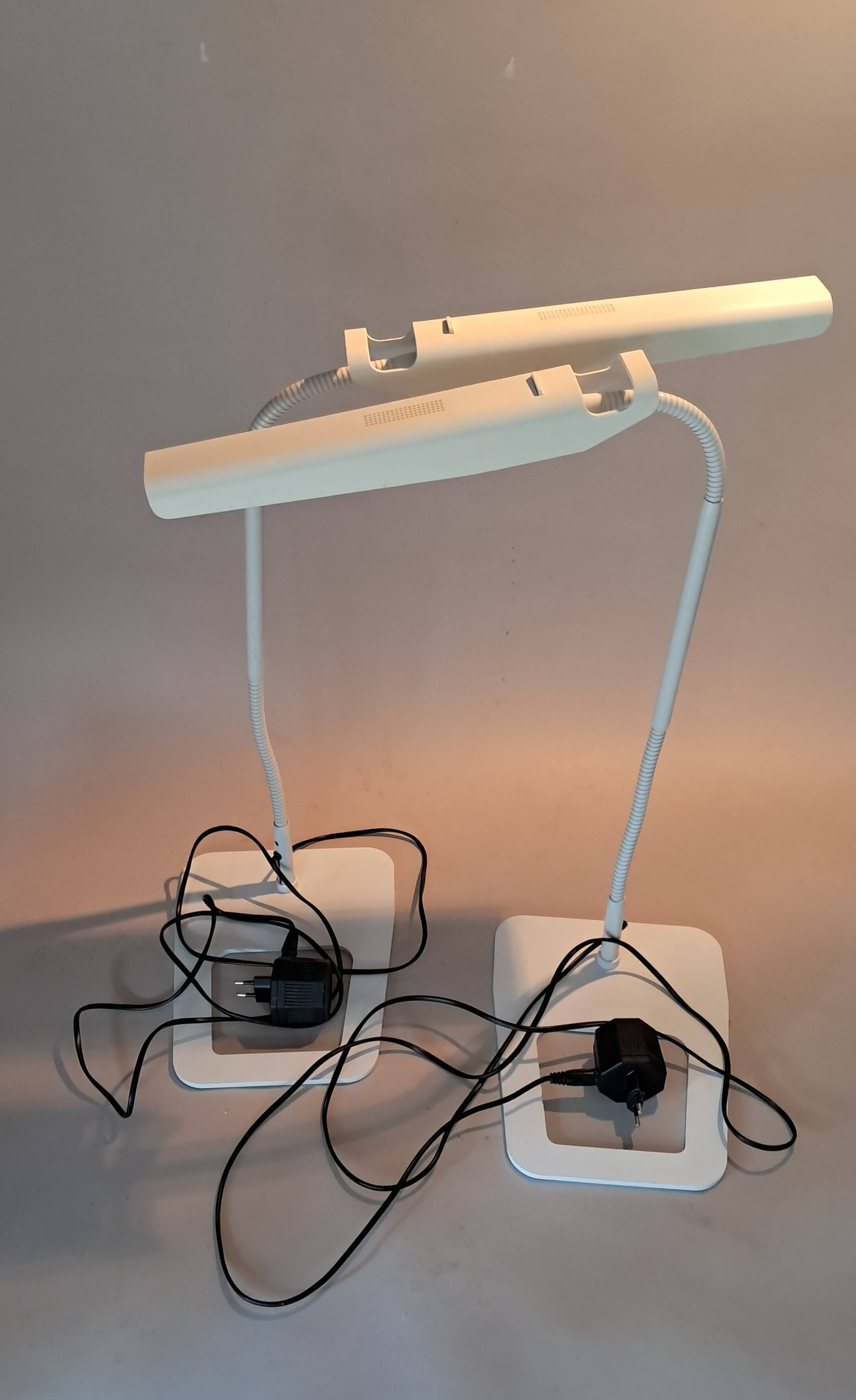 Paire de lampes d'architecte Cobra Philippe Michel pour Manade, 1980