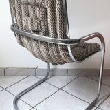 Lot of 6 chrome chairs Cidue edition, Italy 70s/80s