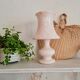 Powder pink alabaster lamp