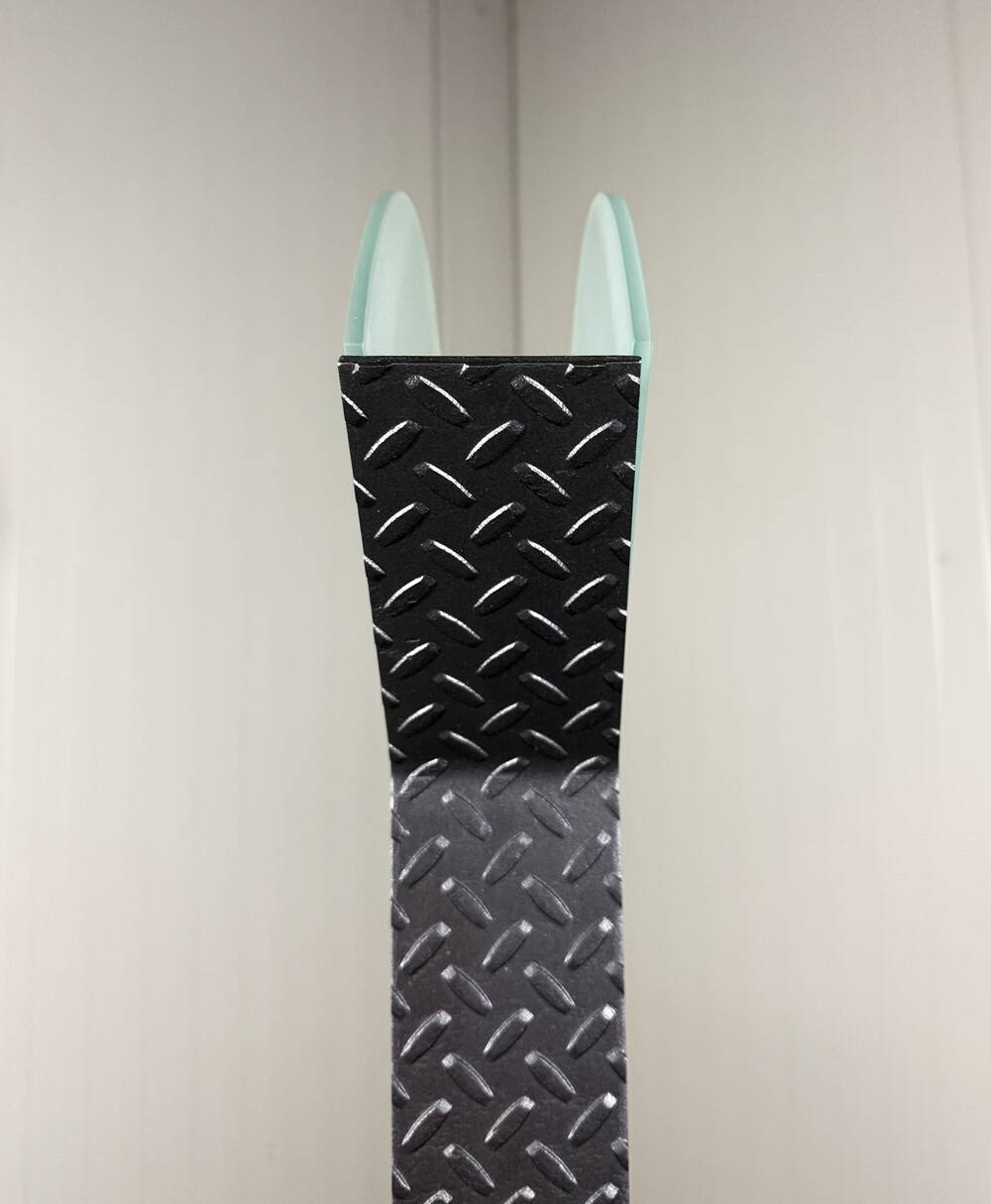 Italian steel tear plate and glass floor lamp 1980’s.