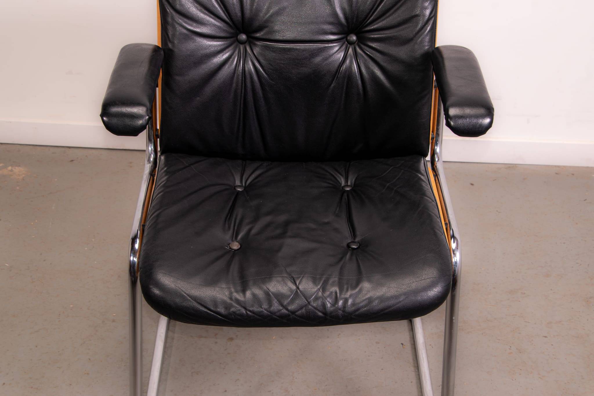 Chaise de réunion de bureau Karl Dittert pour Giroflex, vers 1986