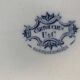 Grand plat de service en faience, modele cartouches, sarreguemines, U & C, made in france, faience