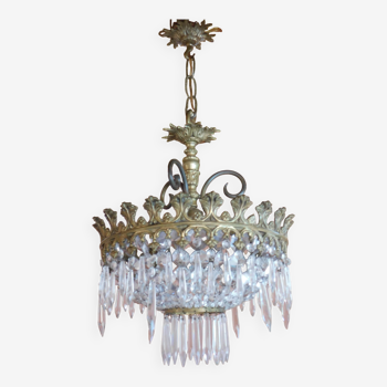 Ceiling lamp chandelier tassels ø 34 cm