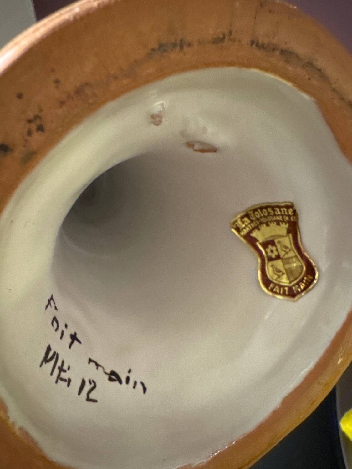 Decorative set in earthenware from Martres-Tolosane