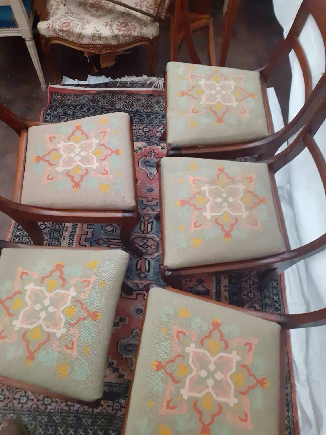 5 Louis Philippe style chairs