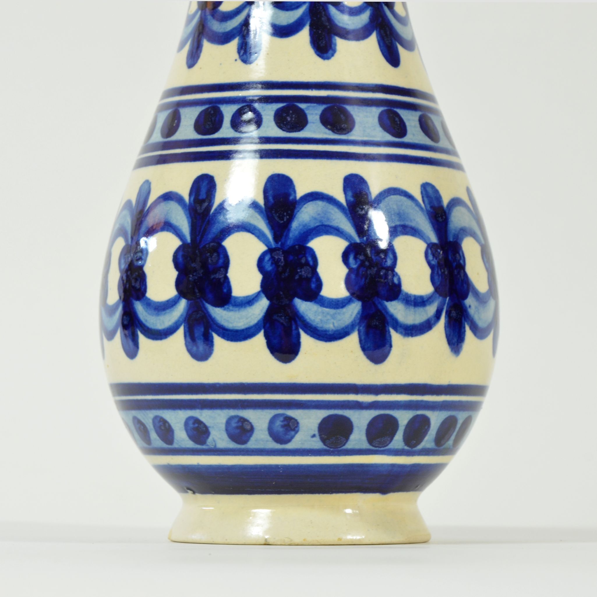 1970s folk decorated vase