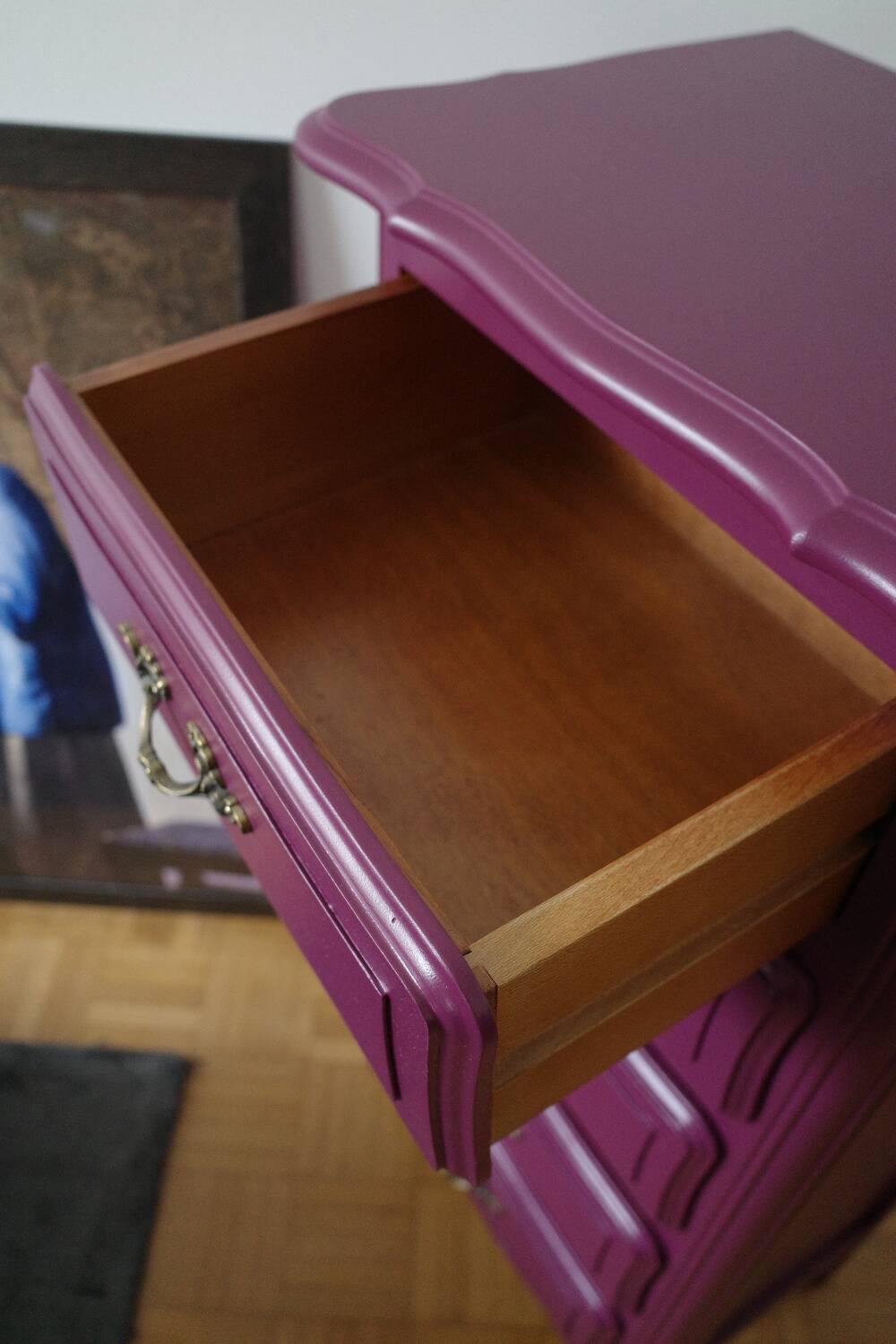 Vintage chest of drawers Seasonal Plum