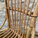 Set of 10 vintage rattan chairs