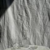 Small cylindrical glass whiskey decanter H:23