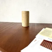 Cylindrical glazed stoneware vase, 1970s