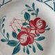 4 antique flat plates from Sarreguemines
