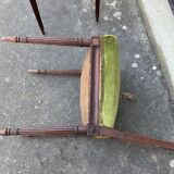 Pair of lyre chairs