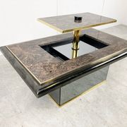 Vintage hidden bar coffee table by Fedam, 1980s