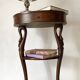Empire style swan neck and lion paw pedestal table
