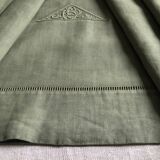 Old Sheet in Pure Khaki Linen Thread