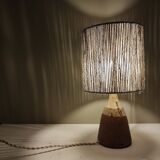 Lamp with sandstone foot