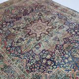 Antique handmade lavar kerman rug