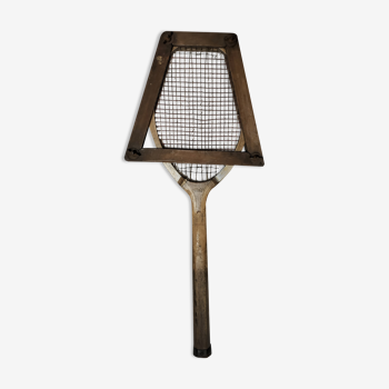 Old wooden tennis racket