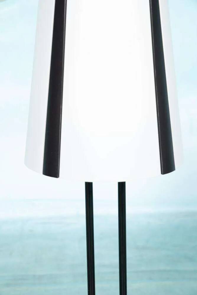 1980s IKEA floor lamp, Memphis Vistofta medium table lamp.