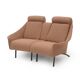 Two-seater canapé in hazelnut boucle, 1950s.