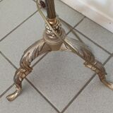 Floor lamp bronze brass lampshade glass paste