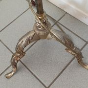 Lampadaire bronze laiton abat jour pâte de verre
