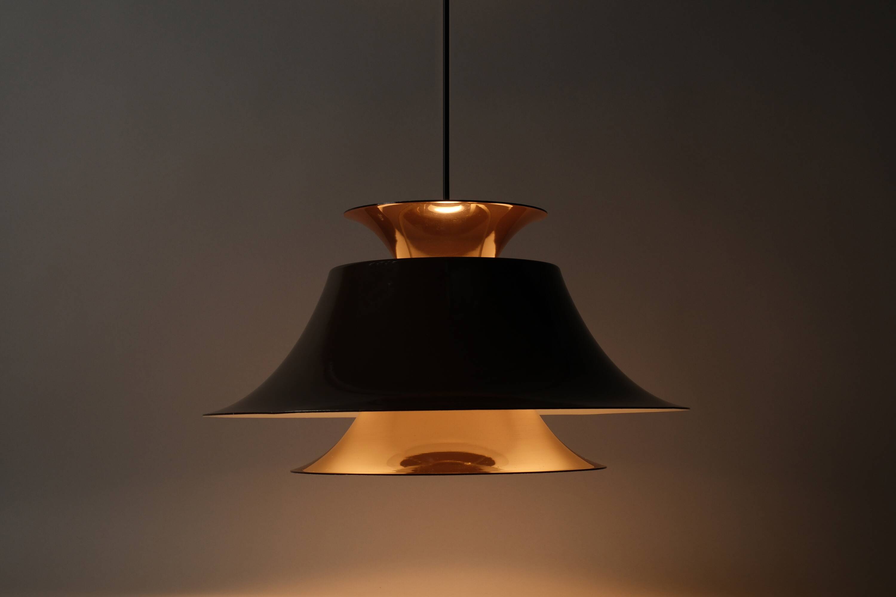 Fog & Mørup Radius Pendant Lamp by Erik Balslev, 1977 Danish Space Age Design