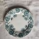 Antique ironstone dessert plate from Salins, Water Lily pattern