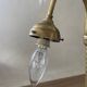 Vintage 4-light brass lamp