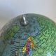 Vintage 1960s Girard and Barrère wooden world map globe - 29 cm