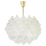 Glass chandelier Tulipan by Kalmar, Austria, 1960s