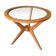 Table basse, d'appoint en bois et verre ⌀ 61 cm