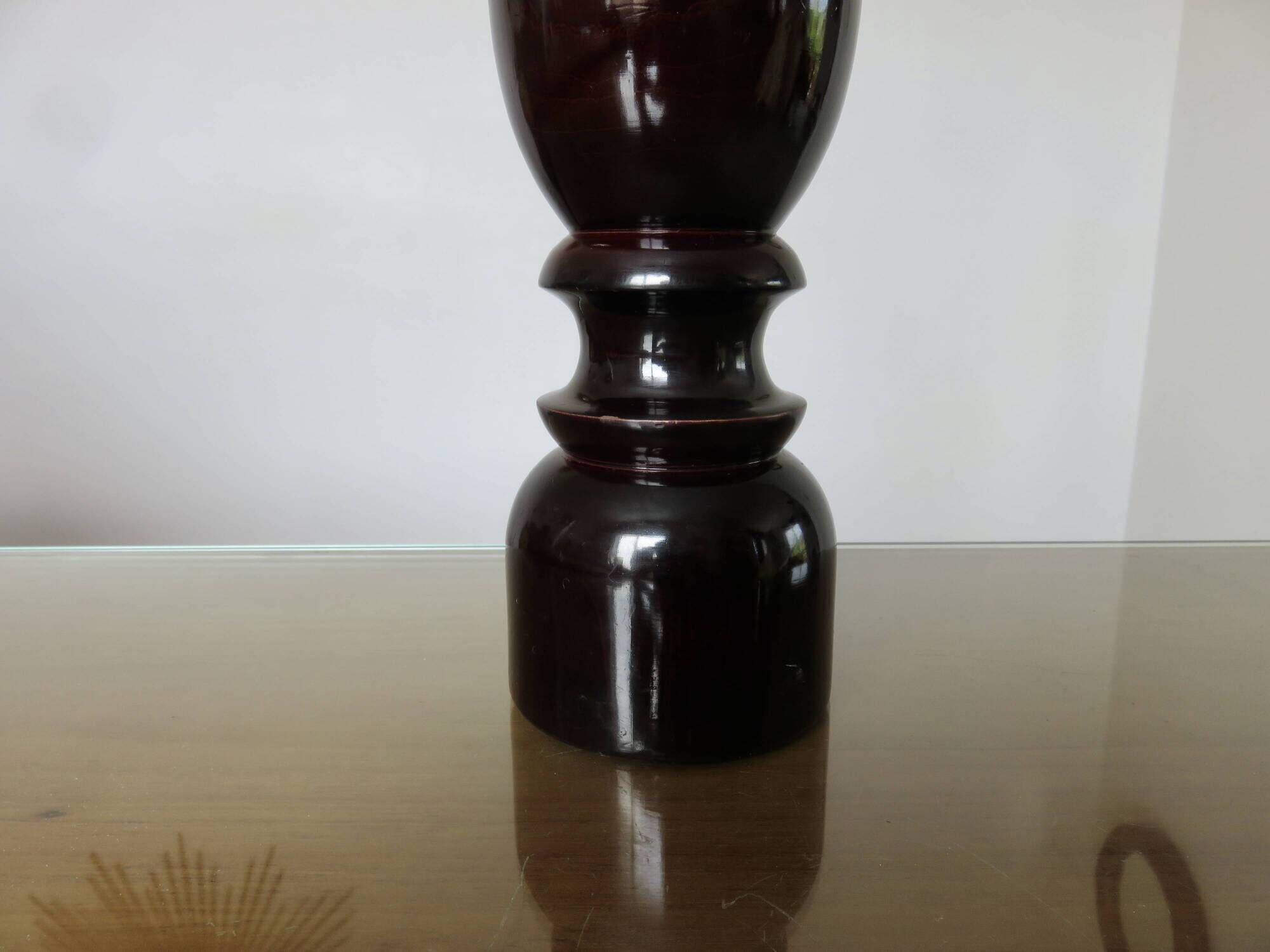 Xxl pepper mill by "chiaruzi" "cc" florence, italy, lacquered wood, 1970