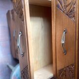 Commode semainier old era Art Deco in Walnut renovated