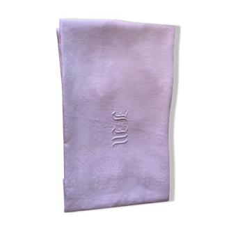 JM monoogram reception tablecloth