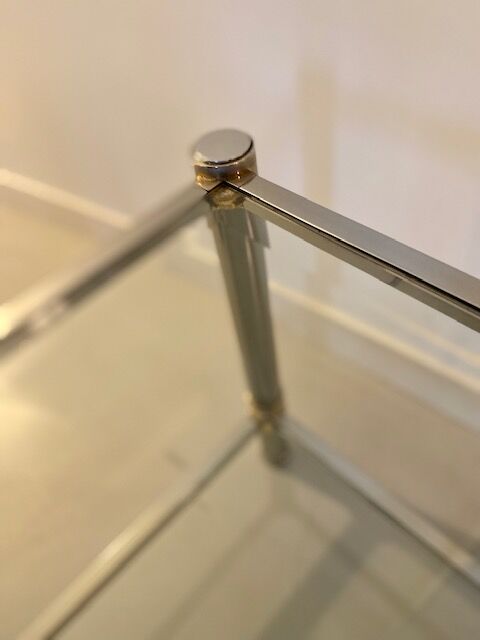 Double glass top coffee table